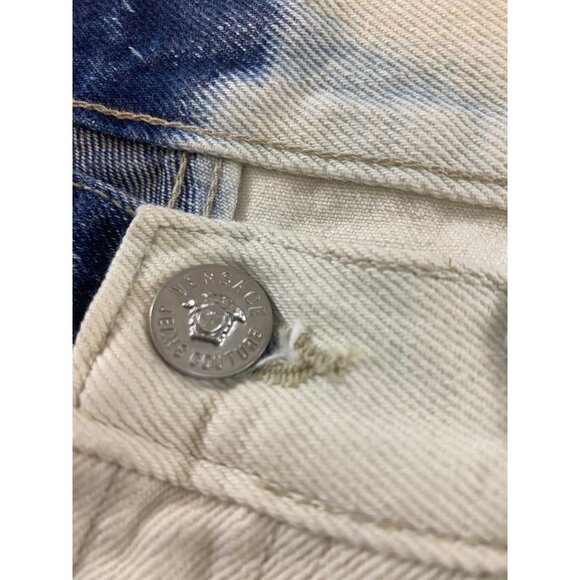 Versace Jeans Couture Two Tone Cropped Jeans(Altered) - W33 - Picture 11 of 15